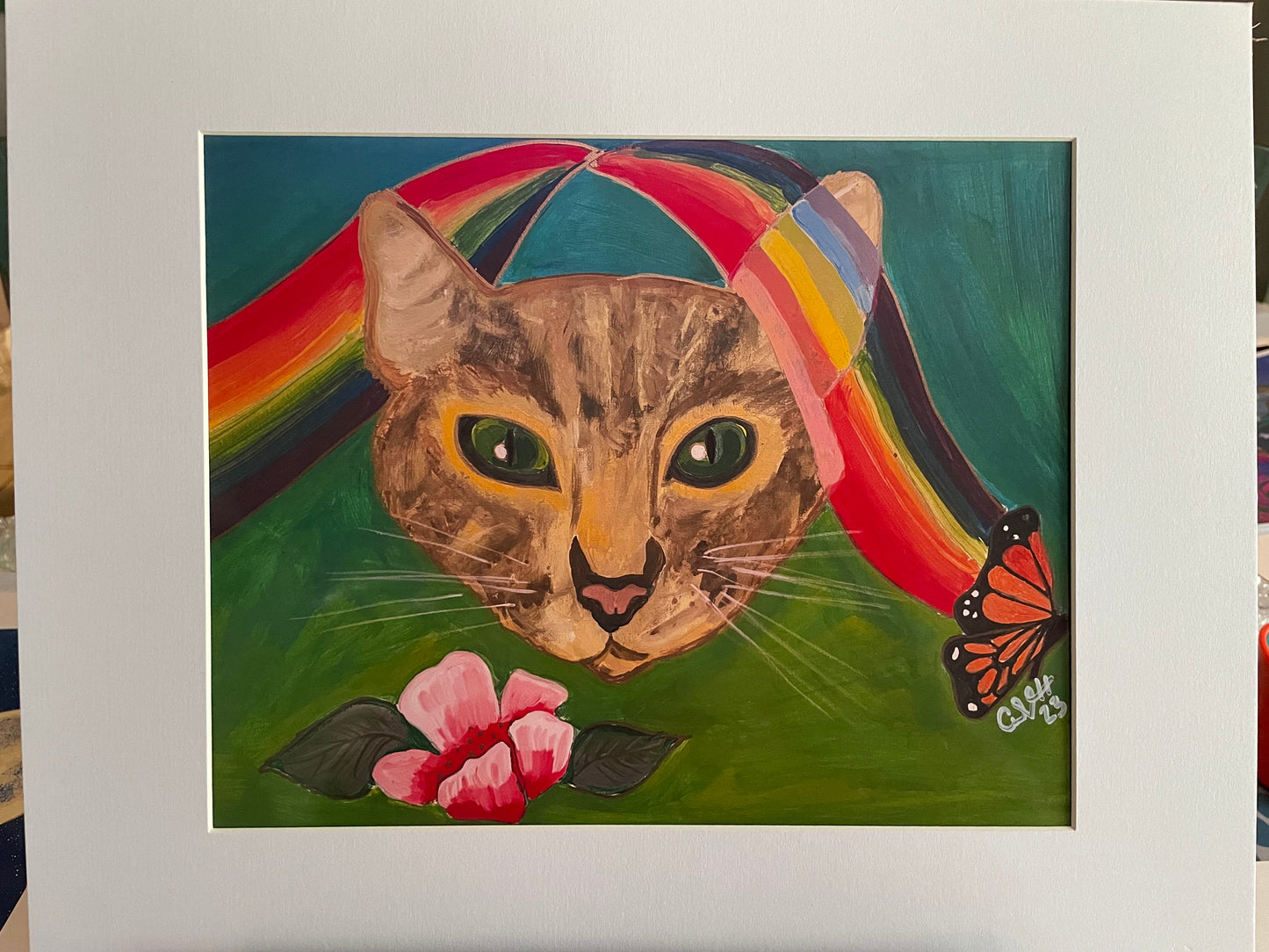 15. Cat Chasing Butterfly